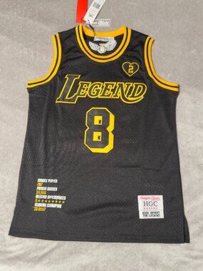 Headgear Classics Kobe Bryant Mamba Legend Basketball Jersey NWT Size S